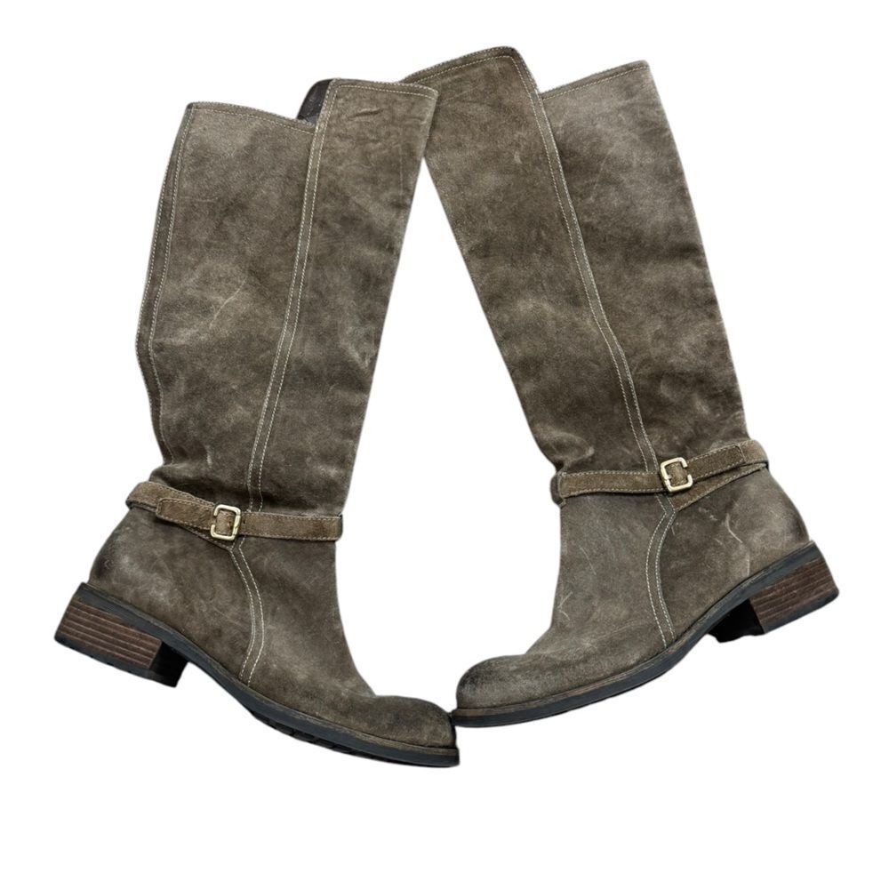 Franco Leather Suede Riding Boots